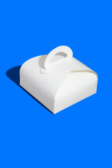 Коробка "ForGenika LADY" (220х220х120) для пирожных белая ST
