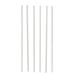 Трубочки для коктейля без изгиба прозрачные, диаметр 4 мм, 26см 1000шт