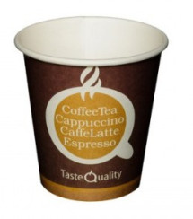 Стакан одноразовый бумажный разноцветный TASTE QUALITY 300мл 1-сл Формация