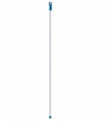 Ручка алюминиевая с резьбой 130см d22мм анодированный алюминий синяя (артикул производителя AES286-B)