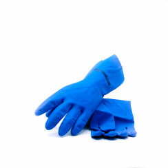 Перчатки резиновые Многоцелевые L голубые арт. 100754