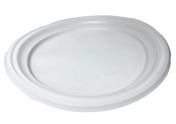 Тарелка полипропиленовая белая d21см премиум 10,6г