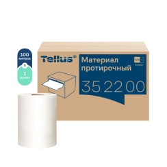 Нетканый протирочный материал Tellus Комфорт в рулонах 1 сл белый (артикул производителя 352200)
