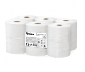Туалетная бумага в рулоне VEIRO Professional Comfort 2 слойная белая с центральной вытяжкой 80 м (артикул производителя Т211)