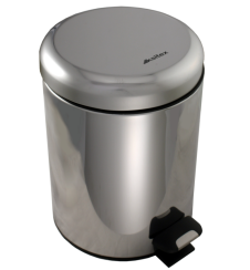 Урна для мусора Ksitex BGR-5S 5 л нержавеющая сталь хром (артикул производителя BGR-5S)