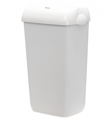 Корзина для мусора MidBin 23л пластиковая белая (артикул производителя MID BIN)