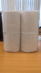 Туалетная бумага 2 слойная белая в упаковке 4 рулона (артикул производителя 101723)