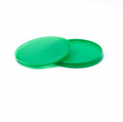 Крышка для контейнера пластиковая круглая d93 мм, 125/280/360 мл зеленая