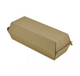 Коробка для хот-дога и снеков 215х75х80 мм крафт 