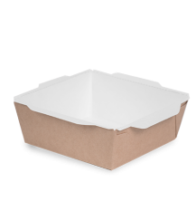 Бумажный контейнер OPSALAD 900 мл 150x150x48 мм крафт