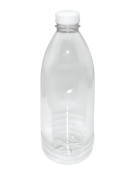 Бутылка ПЭТ 1л с ШИРОКИМ горлом кругл. прозрачная