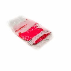 Перчатки резиновые Многоцелевые M красные арт. 100750
