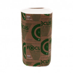 Бумажные полотенца листовые Focus Eco V сложения 1 слойные белые 250 листов (артикул производителя  5049978)