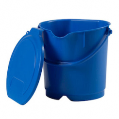 Ведро пластиковое 9л синее арт 80102-2