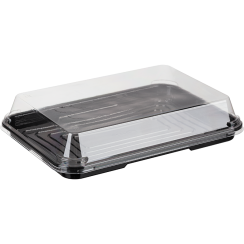 Крышка к контейнеру для суши пластиковая прямоугольная 167х112х36 мм прозрачная