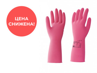 АКЦИЯ Перчатки резиновые HQ Profline L красные