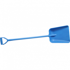 Лопата широкая 330х380х1330мм с длинной ручкой синяя арт.15104-2