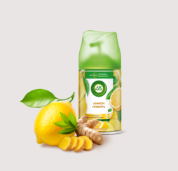 Освежитель воздуха аэрозольный Airwick Женьшень и лимон 250 мл сменный баллон