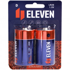 Батарейка ELEVEN LR 20 (2шт/уп)