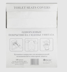 Покрытия на унитаз одноразовые Merida Комфорn 1 сл 1/4 сложения арт. ГП11СТ