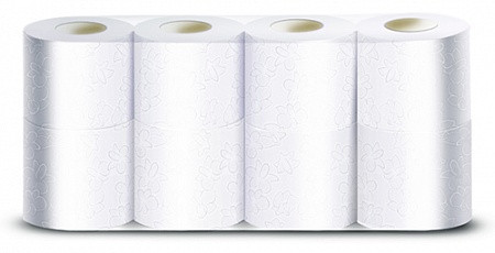 Туалетная бумага VEIRO Professional Comfort 2 слойная белая в упаковке 8 рулонов (артикул производителя T207)