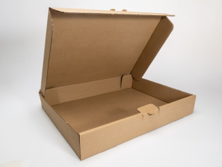 Коробка для пирога 400х300х60 мм бурая