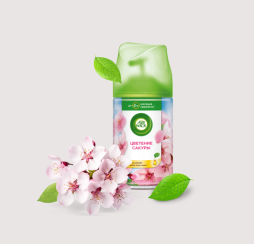 Освежитель воздуха аэрозольный Airwick Цветущая сакура 250 мл сменный баллон