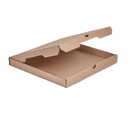 Коробка для пиццы 250х250х40 мм бурая