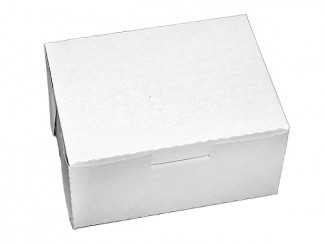 Коробка для пирожных 150х110х75 мм картон белая