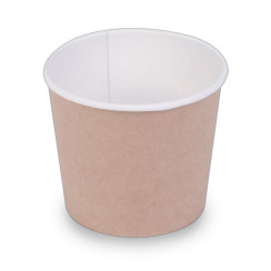 Бумажный контейнер круглый Round Bowl 700мл крафт