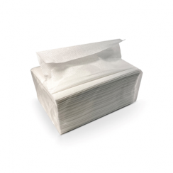 Салфетки бумажные для диспенсера N4 33х22 см 1 слойные белые V сложения 200 листов (артикул производителя СД04/1)