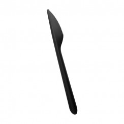 Нож одноразовый полипропиленовый черный 18 см