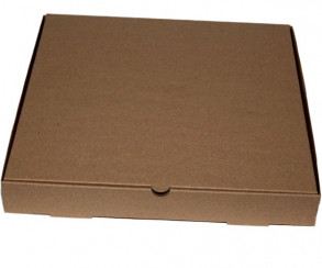 Коробка для пиццы 340х340х40 мм бурая