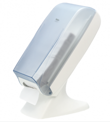 Диспенсер VEIRO PROFESSIONAL EASYNAP maxi для салфеток V сложения настольный пластиковый серый 