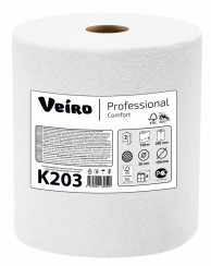 Бумажные полотенца в рулоне VEIRO Professional Comfort 2 слойные белые 150 м (артиул производителя K203)