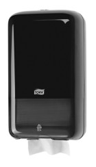 Диспенсер для листовой туалетной бумаги TORK T3 Elevation черный пластик арт.556008