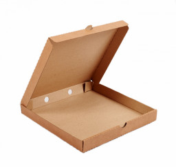 Коробка для пирога 330х330х100 мм бурая