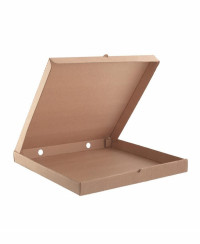 Коробка для пиццы 330х330х40 мм бурая