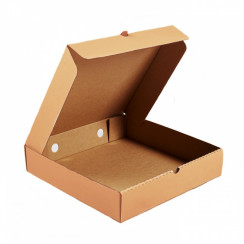Коробка для пирога 285х284х60 мм бурая