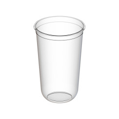 Стакан одноразовый пластиковый 500мл Bubble Cup с U-образным дном глянец