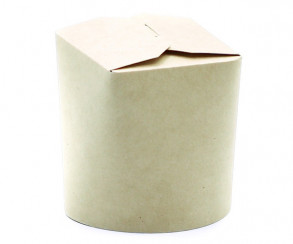 Бумажный контейнер чайна бокс d92 мм, 450 мл крафт CHINA PACK