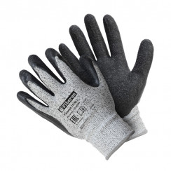 Перчатки cверхвысокая защита от порезов Fiberon XL, серо-чёрные
