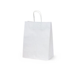 Пакет бумажный 320х200х370мм белый с кручеными ручками