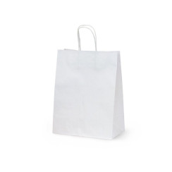 Пакет бумажный 320х200х370мм белый с кручеными ручками