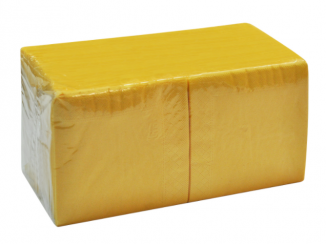 Салфетки бумажные желтые 24 х 24 двухслойные 250 шт