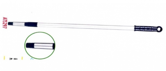 Ручка телескопическая алюминиевая для держателя мопов с резьбой 180 см d23,5мм (артикул производителя ATS297)