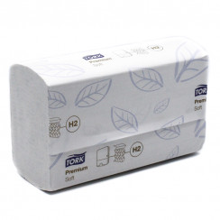 Бумажные полотенца листовые TORK Xpress Multifold Premium М сложения 2 слойные белые 110 листов (артикул производителя 100288)