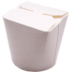 Бумажный контейнер чайна бокс d92, 1000 мл белый CHINA PACK