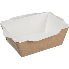 Контейнер бумажный ECO OPSALAD 400 (145x95x45) крафт 
