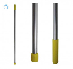 Ручка алюминиевая усиленная SYR 135 см для держателей желтая арт.940874-YY-S